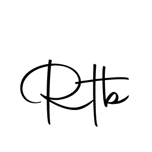 Design your own signature with our free online signature maker. With this signature software, you can create a handwritten (Autography-DOLnW) signature for name Rtb. Rtb signature style 10 images and pictures png