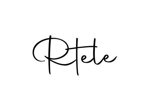 Design your own signature with our free online signature maker. With this signature software, you can create a handwritten (Autography-DOLnW) signature for name Rtele. Rtele signature style 10 images and pictures png