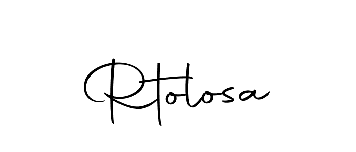 The best way (Autography-DOLnW) to make a short signature is to pick only two or three words in your name. The name Rtolosa include a total of six letters. For converting this name. Rtolosa signature style 10 images and pictures png