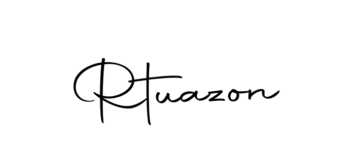 Design your own signature with our free online signature maker. With this signature software, you can create a handwritten (Autography-DOLnW) signature for name Rtuazon. Rtuazon signature style 10 images and pictures png