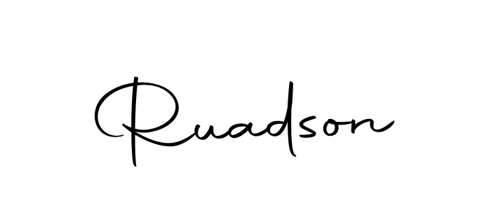 Make a beautiful signature design for name Ruadson. Use this online signature maker to create a handwritten signature for free. Ruadson signature style 10 images and pictures png