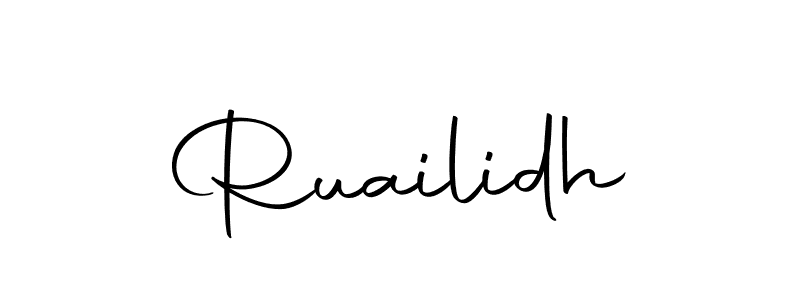 Design your own signature with our free online signature maker. With this signature software, you can create a handwritten (Autography-DOLnW) signature for name Ruailidh. Ruailidh signature style 10 images and pictures png