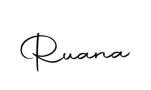 Design your own signature with our free online signature maker. With this signature software, you can create a handwritten (Autography-DOLnW) signature for name Ruana. Ruana signature style 10 images and pictures png