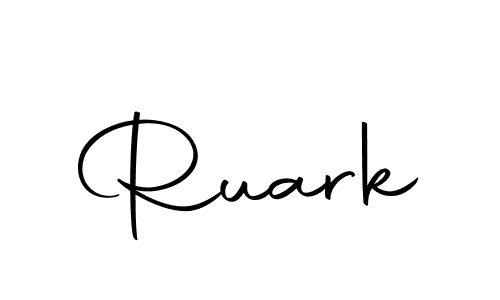 Create a beautiful signature design for name Ruark. With this signature (Autography-DOLnW) fonts, you can make a handwritten signature for free. Ruark signature style 10 images and pictures png
