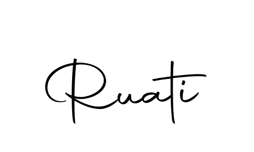 How to make Ruati name signature. Use Autography-DOLnW style for creating short signs online. This is the latest handwritten sign. Ruati signature style 10 images and pictures png