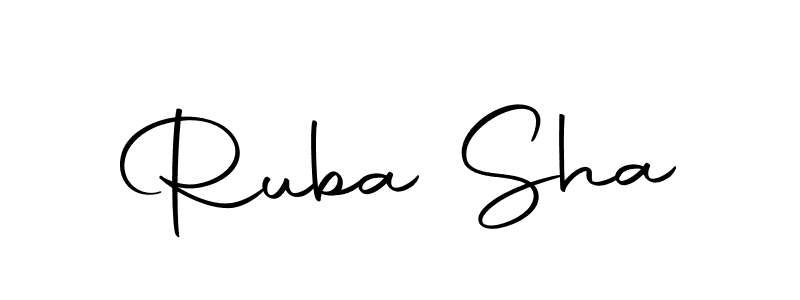 Create a beautiful signature design for name Ruba Sha. With this signature (Autography-DOLnW) fonts, you can make a handwritten signature for free. Ruba Sha signature style 10 images and pictures png