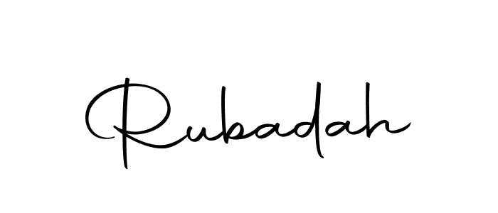 Also we have Rubadah name is the best signature style. Create professional handwritten signature collection using Autography-DOLnW autograph style. Rubadah signature style 10 images and pictures png