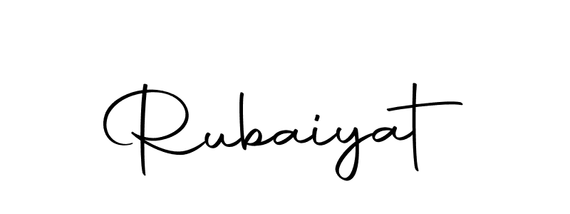 Create a beautiful signature design for name Rubaiyat. With this signature (Autography-DOLnW) fonts, you can make a handwritten signature for free. Rubaiyat signature style 10 images and pictures png