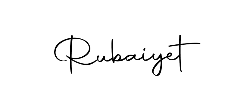 Use a signature maker to create a handwritten signature online. With this signature software, you can design (Autography-DOLnW) your own signature for name Rubaiyet. Rubaiyet signature style 10 images and pictures png