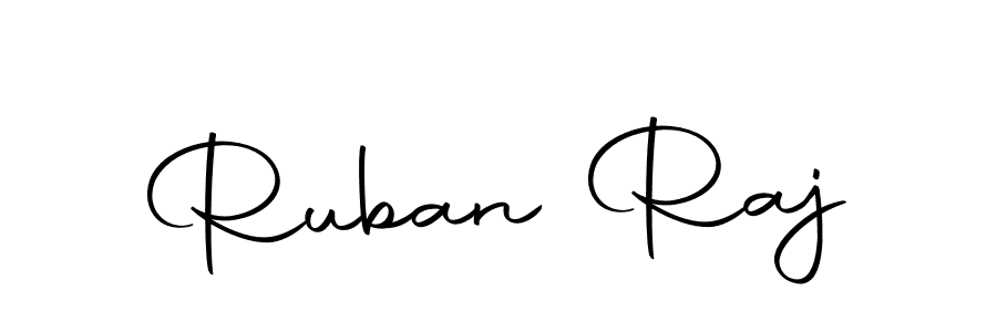 Autography-DOLnW is a professional signature style that is perfect for those who want to add a touch of class to their signature. It is also a great choice for those who want to make their signature more unique. Get Ruban Raj name to fancy signature for free. Ruban Raj signature style 10 images and pictures png