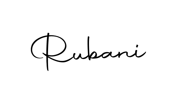 Create a beautiful signature design for name Rubani. With this signature (Autography-DOLnW) fonts, you can make a handwritten signature for free. Rubani signature style 10 images and pictures png