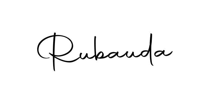 Autography-DOLnW is a professional signature style that is perfect for those who want to add a touch of class to their signature. It is also a great choice for those who want to make their signature more unique. Get Rubauda name to fancy signature for free. Rubauda signature style 10 images and pictures png