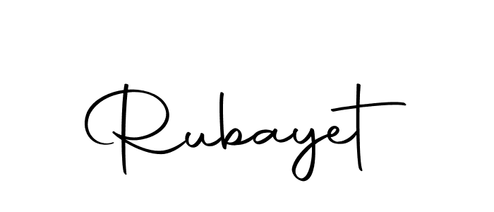 Use a signature maker to create a handwritten signature online. With this signature software, you can design (Autography-DOLnW) your own signature for name Rubayet. Rubayet signature style 10 images and pictures png