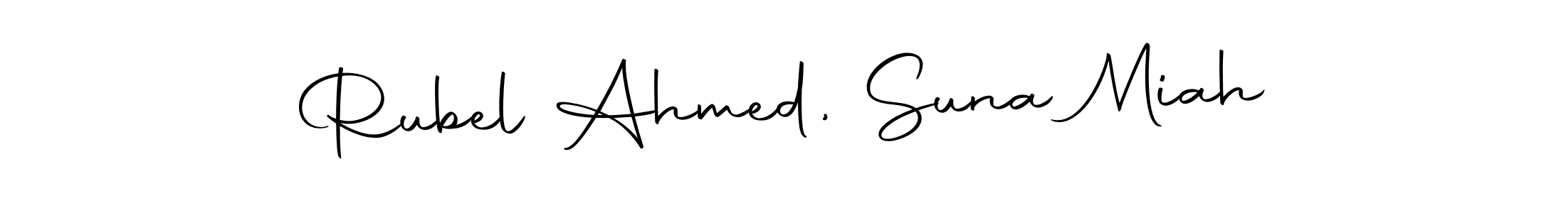 Also You can easily find your signature by using the search form. We will create Rubel Ahmed, Suna Miah name handwritten signature images for you free of cost using Autography-DOLnW sign style. Rubel Ahmed, Suna Miah signature style 10 images and pictures png