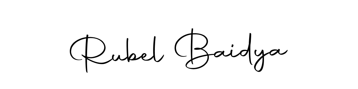 Here are the top 10 professional signature styles for the name Rubel Baidya. These are the best autograph styles you can use for your name. Rubel Baidya signature style 10 images and pictures png