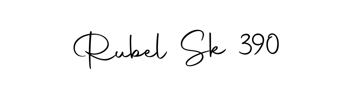 Similarly Autography-DOLnW is the best handwritten signature design. Signature creator online .You can use it as an online autograph creator for name Rubel Sk 390. Rubel Sk 390 signature style 10 images and pictures png