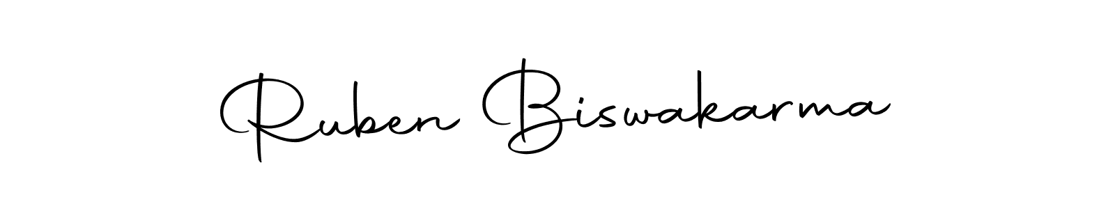 Design your own signature with our free online signature maker. With this signature software, you can create a handwritten (Autography-DOLnW) signature for name Ruben Biswakarma. Ruben Biswakarma signature style 10 images and pictures png