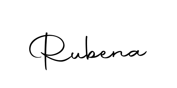 Rubena stylish signature style. Best Handwritten Sign (Autography-DOLnW) for my name. Handwritten Signature Collection Ideas for my name Rubena. Rubena signature style 10 images and pictures png