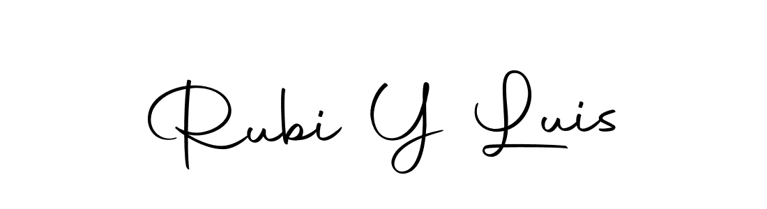 This is the best signature style for the Rubi Y Luis name. Also you like these signature font (Autography-DOLnW). Mix name signature. Rubi Y Luis signature style 10 images and pictures png