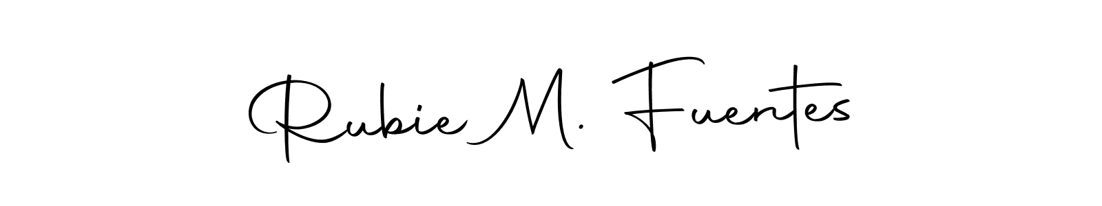 This is the best signature style for the Rubie M. Fuentes name. Also you like these signature font (Autography-DOLnW). Mix name signature. Rubie M. Fuentes signature style 10 images and pictures png