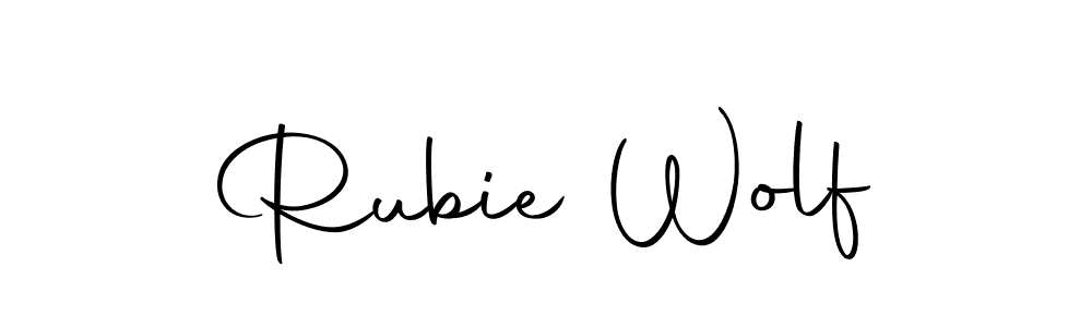 if you are searching for the best signature style for your name Rubie Wolf. so please give up your signature search. here we have designed multiple signature styles  using Autography-DOLnW. Rubie Wolf signature style 10 images and pictures png