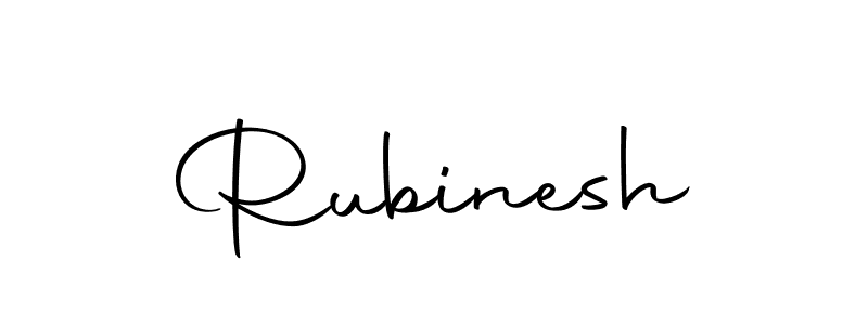 Use a signature maker to create a handwritten signature online. With this signature software, you can design (Autography-DOLnW) your own signature for name Rubinesh. Rubinesh signature style 10 images and pictures png