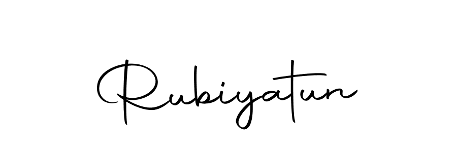 Rubiyatun stylish signature style. Best Handwritten Sign (Autography-DOLnW) for my name. Handwritten Signature Collection Ideas for my name Rubiyatun. Rubiyatun signature style 10 images and pictures png