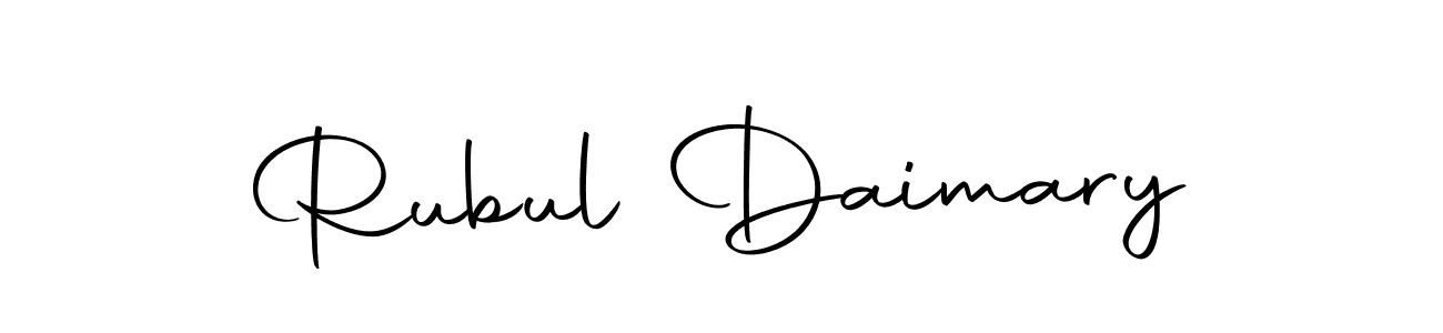 The best way (Autography-DOLnW) to make a short signature is to pick only two or three words in your name. The name Rubul Daimary include a total of six letters. For converting this name. Rubul Daimary signature style 10 images and pictures png