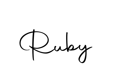 Use a signature maker to create a handwritten signature online. With this signature software, you can design (Autography-DOLnW) your own signature for name Ruby . Ruby  signature style 10 images and pictures png