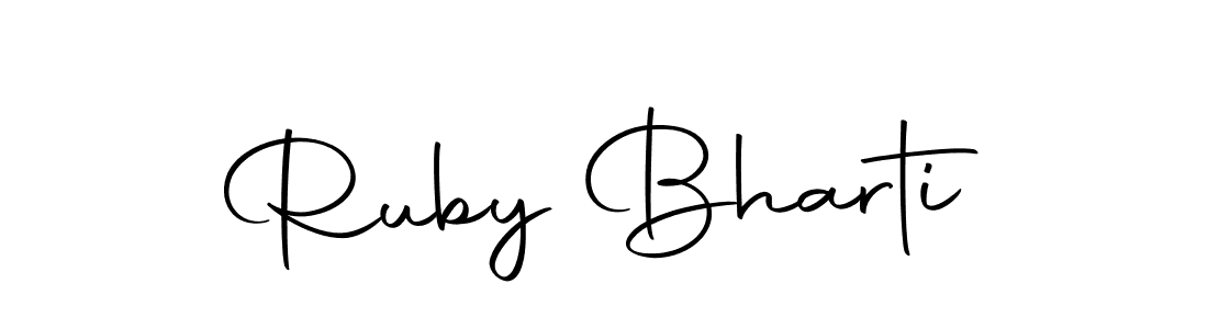 Autography-DOLnW is a professional signature style that is perfect for those who want to add a touch of class to their signature. It is also a great choice for those who want to make their signature more unique. Get Ruby Bharti name to fancy signature for free. Ruby Bharti signature style 10 images and pictures png