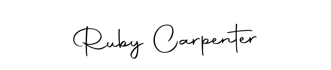 Here are the top 10 professional signature styles for the name Ruby Carpenter. These are the best autograph styles you can use for your name. Ruby Carpenter signature style 10 images and pictures png