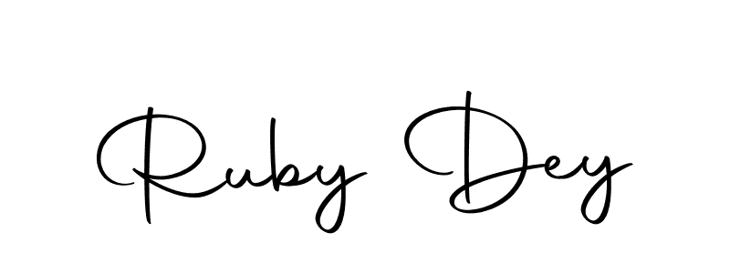 It looks lik you need a new signature style for name Ruby Dey. Design unique handwritten (Autography-DOLnW) signature with our free signature maker in just a few clicks. Ruby Dey signature style 10 images and pictures png