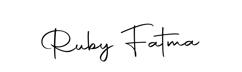 Here are the top 10 professional signature styles for the name Ruby Fatma. These are the best autograph styles you can use for your name. Ruby Fatma signature style 10 images and pictures png