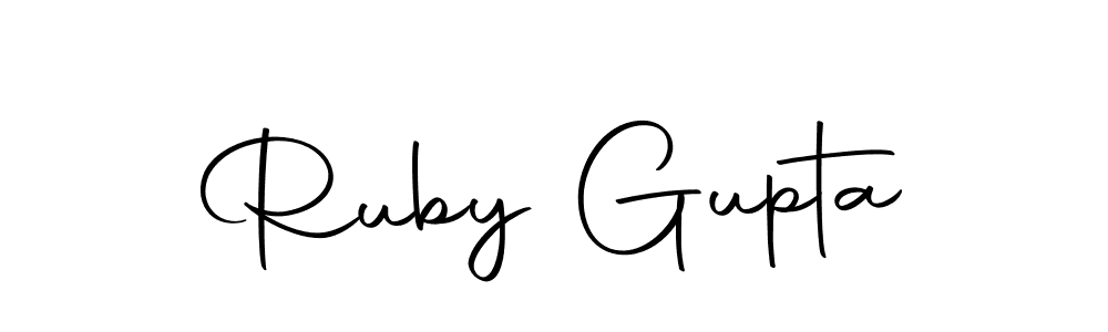 Ruby Gupta stylish signature style. Best Handwritten Sign (Autography-DOLnW) for my name. Handwritten Signature Collection Ideas for my name Ruby Gupta. Ruby Gupta signature style 10 images and pictures png