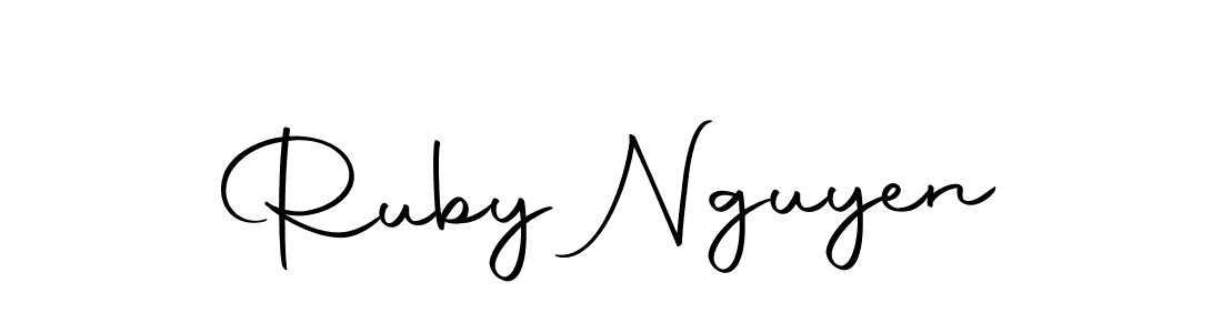 This is the best signature style for the Ruby Nguyen name. Also you like these signature font (Autography-DOLnW). Mix name signature. Ruby Nguyen signature style 10 images and pictures png