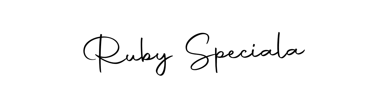 Design your own signature with our free online signature maker. With this signature software, you can create a handwritten (Autography-DOLnW) signature for name Ruby Speciala. Ruby Speciala signature style 10 images and pictures png