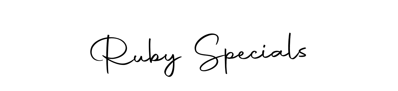 Similarly Autography-DOLnW is the best handwritten signature design. Signature creator online .You can use it as an online autograph creator for name Ruby Specials. Ruby Specials signature style 10 images and pictures png