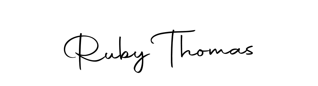 Also we have Ruby Thomas name is the best signature style. Create professional handwritten signature collection using Autography-DOLnW autograph style. Ruby Thomas signature style 10 images and pictures png