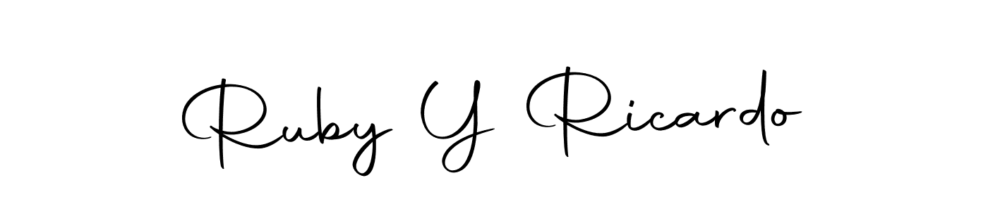 Also we have Ruby Y Ricardo name is the best signature style. Create professional handwritten signature collection using Autography-DOLnW autograph style. Ruby Y Ricardo signature style 10 images and pictures png