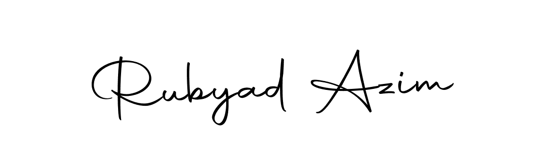 if you are searching for the best signature style for your name Rubyad Azim. so please give up your signature search. here we have designed multiple signature styles  using Autography-DOLnW. Rubyad Azim signature style 10 images and pictures png