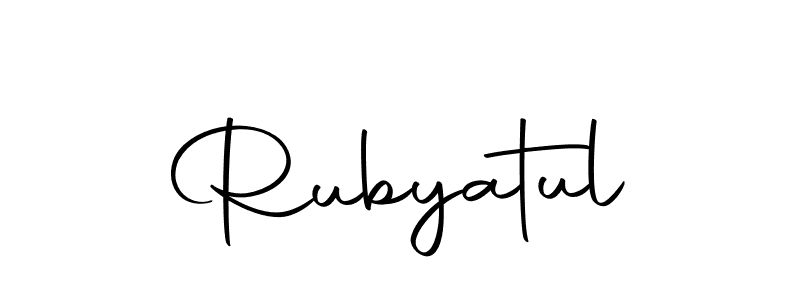 Make a beautiful signature design for name Rubyatul. With this signature (Autography-DOLnW) style, you can create a handwritten signature for free. Rubyatul signature style 10 images and pictures png