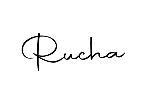 if you are searching for the best signature style for your name Rucha. so please give up your signature search. here we have designed multiple signature styles  using Autography-DOLnW. Rucha signature style 10 images and pictures png