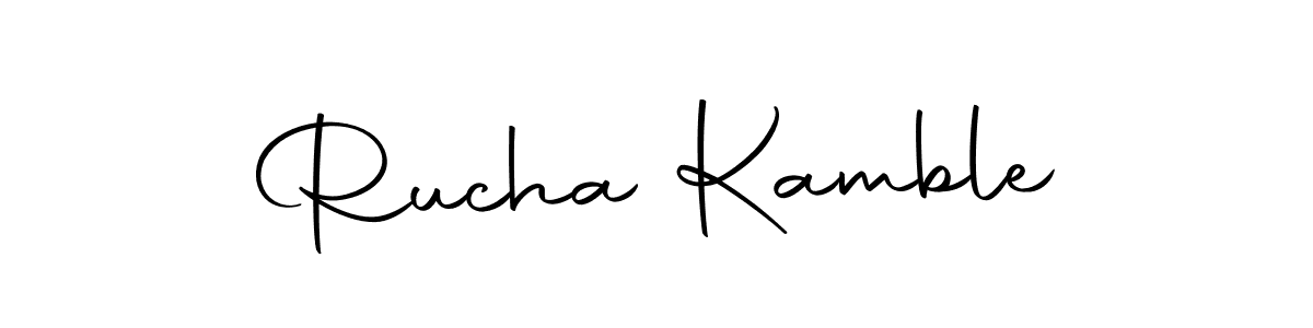 Autography-DOLnW is a professional signature style that is perfect for those who want to add a touch of class to their signature. It is also a great choice for those who want to make their signature more unique. Get Rucha Kamble name to fancy signature for free. Rucha Kamble signature style 10 images and pictures png
