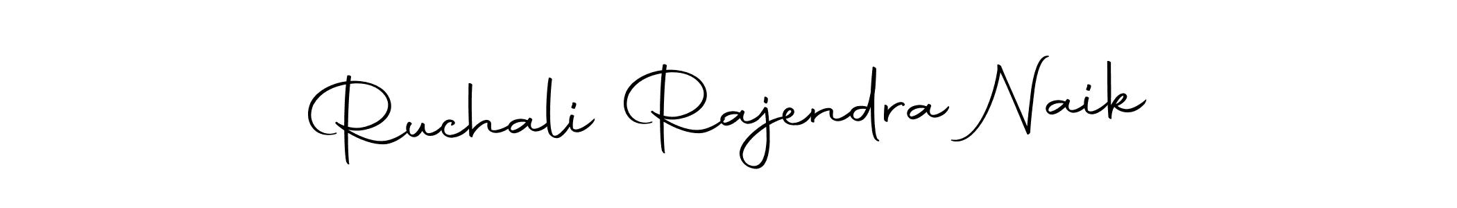 Make a beautiful signature design for name Ruchali Rajendra Naik. Use this online signature maker to create a handwritten signature for free. Ruchali Rajendra Naik signature style 10 images and pictures png