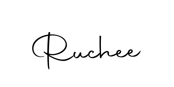 Use a signature maker to create a handwritten signature online. With this signature software, you can design (Autography-DOLnW) your own signature for name Ruchee. Ruchee signature style 10 images and pictures png