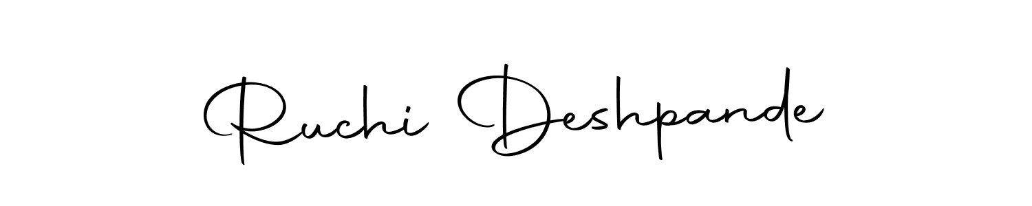 Make a beautiful signature design for name Ruchi Deshpande. Use this online signature maker to create a handwritten signature for free. Ruchi Deshpande signature style 10 images and pictures png