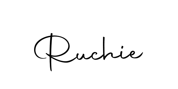 Ruchie stylish signature style. Best Handwritten Sign (Autography-DOLnW) for my name. Handwritten Signature Collection Ideas for my name Ruchie. Ruchie signature style 10 images and pictures png