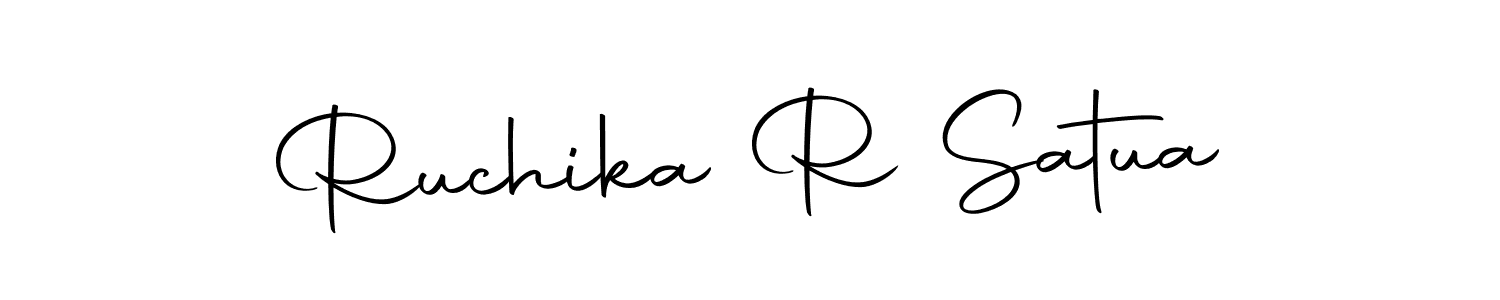 Make a beautiful signature design for name Ruchika R Satua. Use this online signature maker to create a handwritten signature for free. Ruchika R Satua signature style 10 images and pictures png