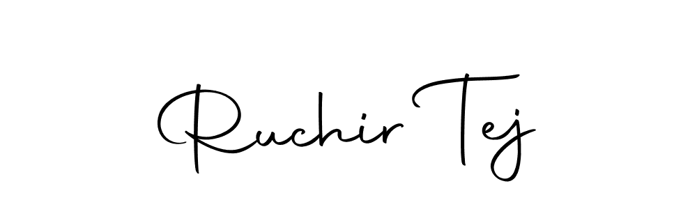 if you are searching for the best signature style for your name Ruchir Tej. so please give up your signature search. here we have designed multiple signature styles  using Autography-DOLnW. Ruchir Tej signature style 10 images and pictures png