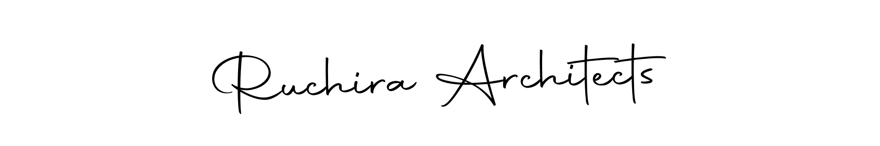 This is the best signature style for the Ruchira Architects name. Also you like these signature font (Autography-DOLnW). Mix name signature. Ruchira Architects signature style 10 images and pictures png